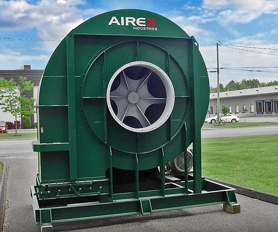 Radial Wheel Industrial Blower by Airex Industries Radial Wheel Industrial Blower by Airex Industries